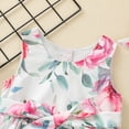 thumbnail image 4 of LSLJS Toddler Kid Baby Girls Robe d'Été Imprimée Fleurie Romper avec Headband, Girls Dresses, 4 of 9