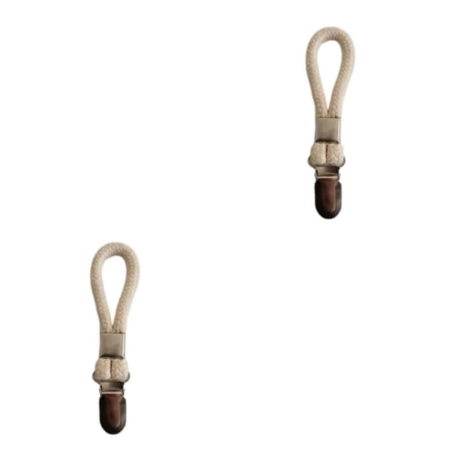 Advancent Pinza para toallas, perchero para ropa, abrazadera para ropa sucia, mano de obra fina de algodón, tamaño compacto, tipo de colgador tipo 4 2piezas