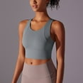 thumbnail image 5 of AherBiu Workout Tank Tops for Women Cropped Sports Bra Camisole Shirt Racerback Wide Strap Athletic Tanks, 5 of 9
