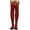 Wine, variant on Luxalzxs Striped Thigh High Socks for Women and Girls, Christmas Knee High Socks with Bow, Over the Knee Candy Cane Socks Christmas Stockings