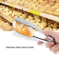 thumbnail image 4 of Pinza para barbacoa de acero inoxidable de 9 ", pinzas para comida de Buffet, herramientas de abrazadera para servir pan y carne en la cocina, 4 of 8