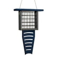 thumbnail image 2 of JCs Wildlife Recycled Suet Feeder Tail Prop Bird Feeder (Blue/Gray, Single), 2 of 8
