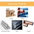 thumbnail image 3 of Amdohai 8Pcs 1/2'' Reduced Shank HSS Large Drill Bit Set High-Speed Steel Drill Bits with 9/16in to1in Cutting Edge Diameter, 3 of 6