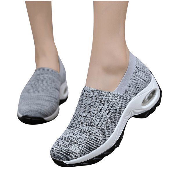 Zapatos de mujer Deportes Transpirables Mujeres Flying Woven Shoes Walking Casual Sneakers Wmkox8yii shalkjhdk3044