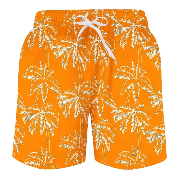 NAFUU Boys Swim Trunks Tropical Print Swimwear Double Layer Beach Board Shorts Swimsuit For Kids Summer Swimming Surfing Casual Bathing Suit For Boys 14-16 Years