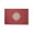 Ligonberry Red, variant on Simply Daisy 2' x 3' Compass Nautical Chenille Rug, Dusty Smoke