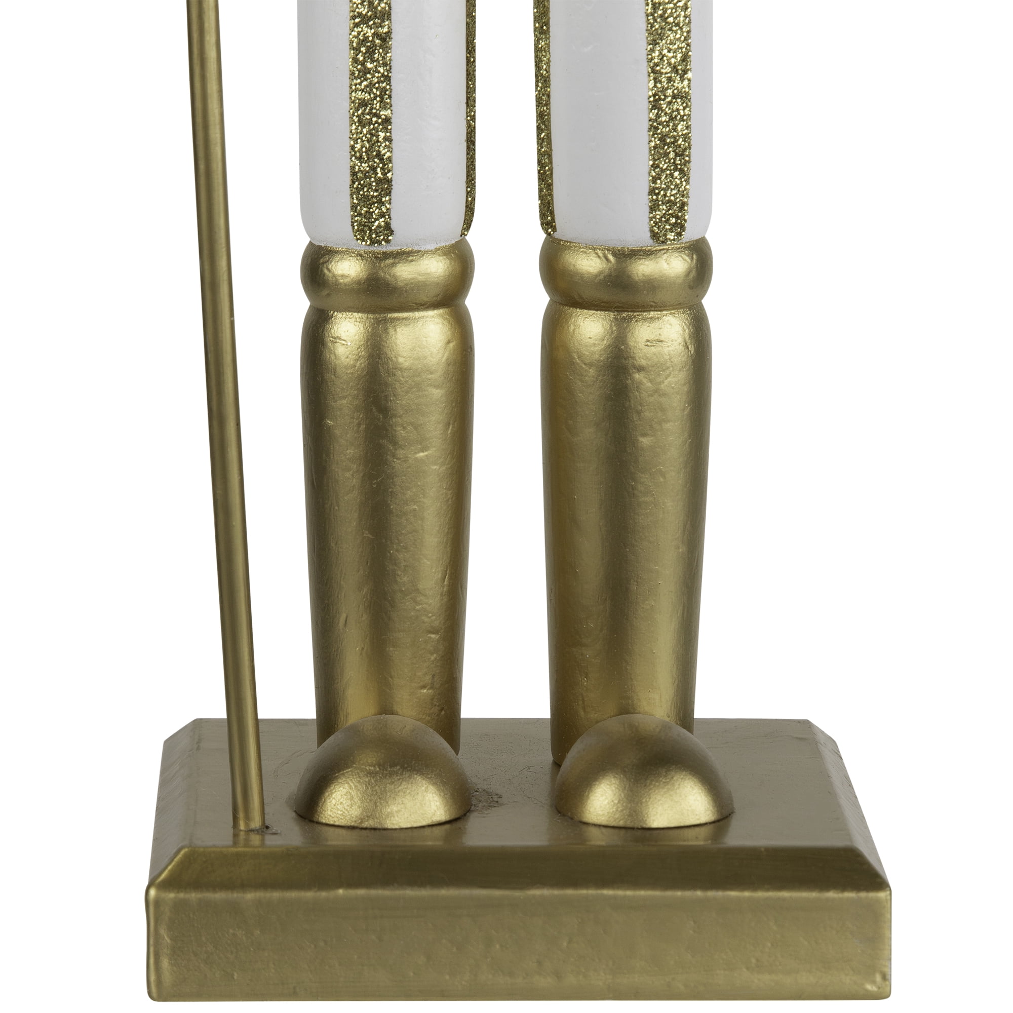 Northlight Glittered Nutcracker with Snowflake Scepter Christmas Figure - 15" - White