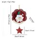 thumbnail image 2 of Muñeco de nieve de Papá Noel de dibujos animados para colgar en la pared con estrella de cinco puntas, 2 of 7