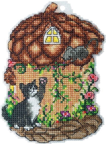 House Acorn Counted cross stitch kit 8044A