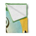 thumbnail image 2 of Moon Soft Flannel Fleece Throw Blanket, Style Hands up in Center of Lunar Phasess Wheel Colorful Design, Cozy Plush for Indoor and Outdoor Use, 60" x 80", Multicolor, by Ambesonne, 2 of 5