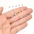 thumbnail image 4 of Uxcell 10Pcs Mini Rivet Studs 3mm Double Cap Leather Rivets for Clothes Sewing and Decoration Red, 4 of 6