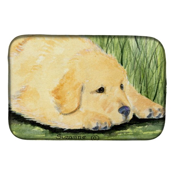 Golden Retriever Dish Drying Mat