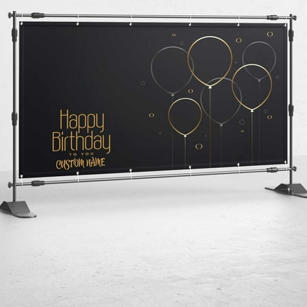 Custom Birthday Banner - CUSTOMIZABLE - For Kids Birthday Decor | Vinyl Banner | Birthday Party | Birthday Decorations | made in USA (36 x 72 Inches)