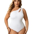thumbnail image 5 of Top-kevin One Shoulder One Piece Plus Size Swimsuit Women Tummy Control Modest Bathing Suits Full Coverage Swimming Suits Swimwear, 5 of 5