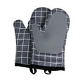 thumbnail image 5 of Splicing Silicone Oven Mitts Pot Holder Gloves Heat Insulated Durable Hanging Heat Resistant Oven Gloves,Kitchen Mitts for Grilling, Barbecue gray, 5 of 8