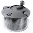 thumbnail image 7 of Large Salad Spinner 4.5L/4.8QT, Manual Crank Lettuce Dryer, Vegetable Washer with Locking Lid & Drain System for Fruit Greens Pasta, 7 of 7