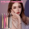 thumbnail image 2 of Daily Mix Store Multifunction Pointed Nipper Eyebrow Forceps Comb Eyebrow Clip Eyelash Brush Tool with J0D8 Makeup Nipper Eyelash Tweezers, 2 of 9