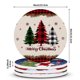 thumbnail image 3 of Posavasos de cerámica con forma de árbol de Navidad rojo: anima la decoración de tu mesa navideña con estos posavasos festivos y duraderos, 3 of 6
