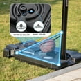 thumbnail image 4 of Portable Basketball Hoop & Goals, Basketball System 6.6-10ft Height Adjustment and Wheels, 43.5" Backboard, Basketball Stand for Both Youth and Adults Indoor Outdoor(Black), 4 of 7