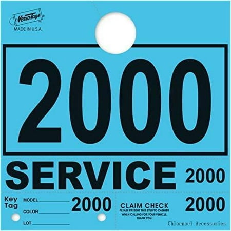 

Service Dispatch Numbers RL78 Style Mirror Hang Tags Numbered (Blue 2000-2999)