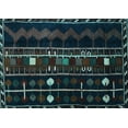thumbnail image 1 of Ahgly Company Indoor Rectangle Southwestern Light Blue Country Area Rugs, 2' x 3', 1 of 4