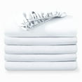 thumbnail image 1 of Bare Home 5-Pack Fitted Sheets - Premium 1800 Collection - Ultra-soft - Deep Pocket - Full, White, 1 of 7