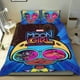 thumbnail image 1 of Chica Luna Conjunto de sábanas temático, trío de piezas, cómodo y amigable con la piel, diseño único, regalo de decoración para el hogar para familiares, amigos y fans,173cm *218cm, 1 of 6
