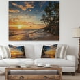 thumbnail image 4 of Design Art - Paradise Tropical Island Beach with Palms, 4 of 5