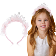 thumbnail image 5 of Tiaras Headband Crown Princess Crowns for Little Girls Happy Birthday Bride Child Pink, 5 of 8
