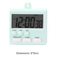 thumbnail image 2 of Yucurem Digital Kitchen Timer 24 Hour Clock For Cooking Fitness Studying Kitchen Essentials (Green), 2 of 9