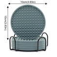 thumbnail image 2 of Tapis BBQ et Tapis Résistant au Feu en Silicone pour Boissons, Tapis Rond pour Tasse avec Support, Coussinets pour Pots avec Rainure Profonde, 2 of 3
