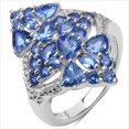 thumbnail image 2 of 2.38 Carat Genuine Tanzanite .925 Sterling Silver Ring QJ Model, 2 of 3