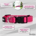thumbnail image 3 of Mila & Maia Dog Collar and Leash Sets, Collar and Leash for Small Dogs, Vivid Pink, Includes a Poop Bag Dispenser and Holder, L, 3 of 6