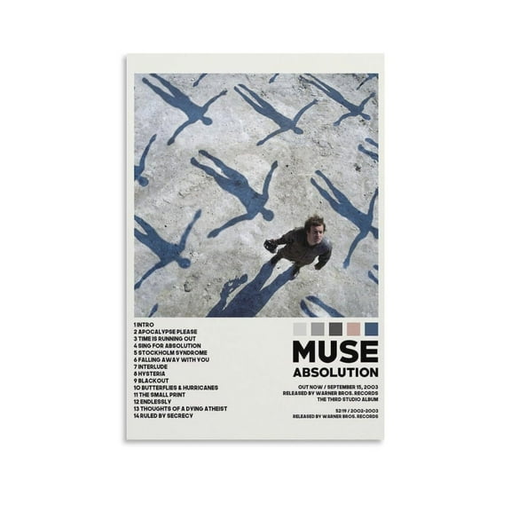 Muse ABSOLUTION Canvas Poster Wall Decorative Art Painting Living Room Bedroom Decoration Gift