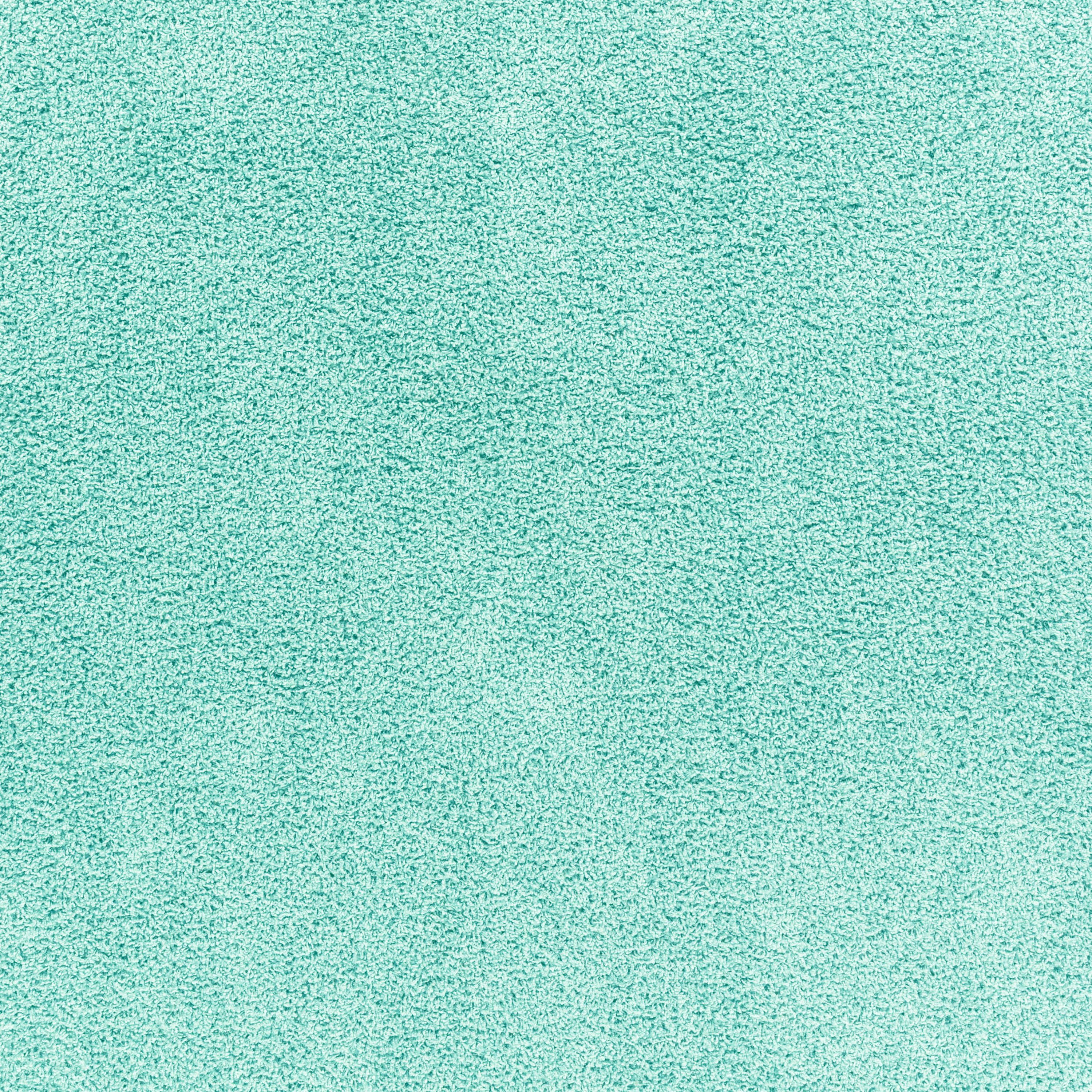 Mainstays Solid Aqua Tufted Shag Indoor Area Rug, 5'X7'