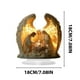 thumbnail image 5 of CREATITOY Angel Wing Cross Figurine 4mm Base KT Board Package Home Religious Decor, 5 of 6