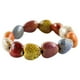 thumbnail image 2 of Pulseras para mujer, regalos para mujer, estilo étnico creativo, pulsera de cuentas de cerámica esmaltada con flores, joyería para mujer, regalo, la pulsera, 2 of 2
