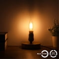 thumbnail image 5 of C35T LED Light Bulbs, 4W E12 110V Candelabra Light Bulbs Dimmable LED Light Bulbs 2700K Warm White 400LM Flame Light Bulbs Tip Vintage CA11 Candle Light Bulbs, 1 Pack, 5 of 6