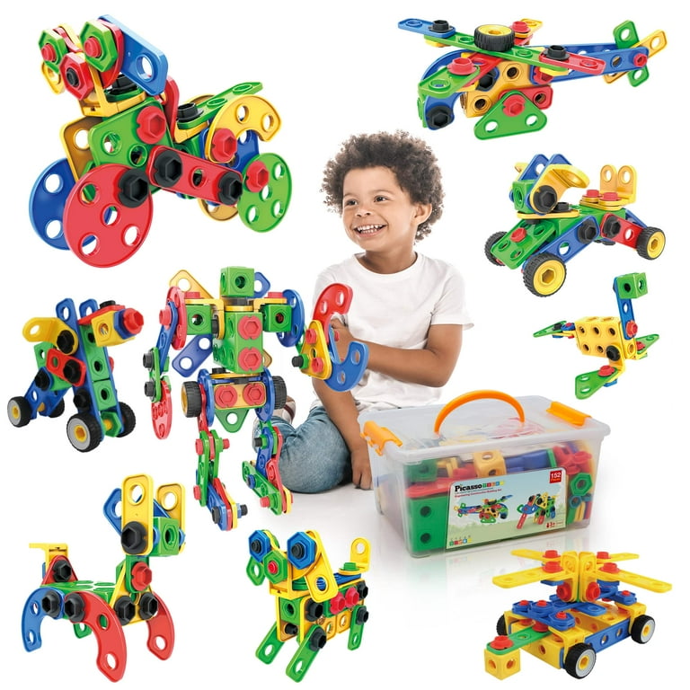 PicassoTiles - 101 stuks Magnetisch constructiespeelgoed – Kinder Wonderland