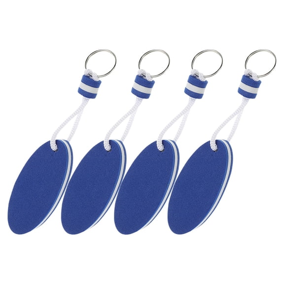TABLZONE Floating Keychain Oval Blue Eva 4Pcs