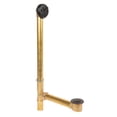 thumbnail image 6 of Fine Fixtures Bathtub Shower Drain - 20 Gauge Brass Tubing, Trip Lever Overflow Assembly Tub Drain Kit - Matte Black, 6 of 10