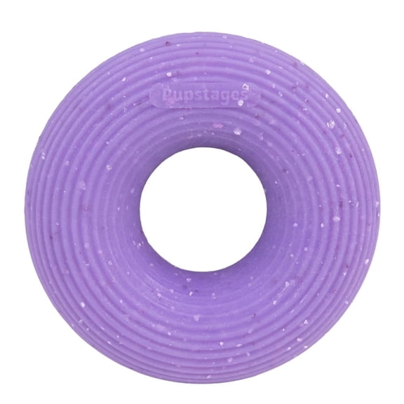 Pupstages Flex-Force Chewable Ring Dog Toy, Small, Purple, Vanilla-Roast Scent