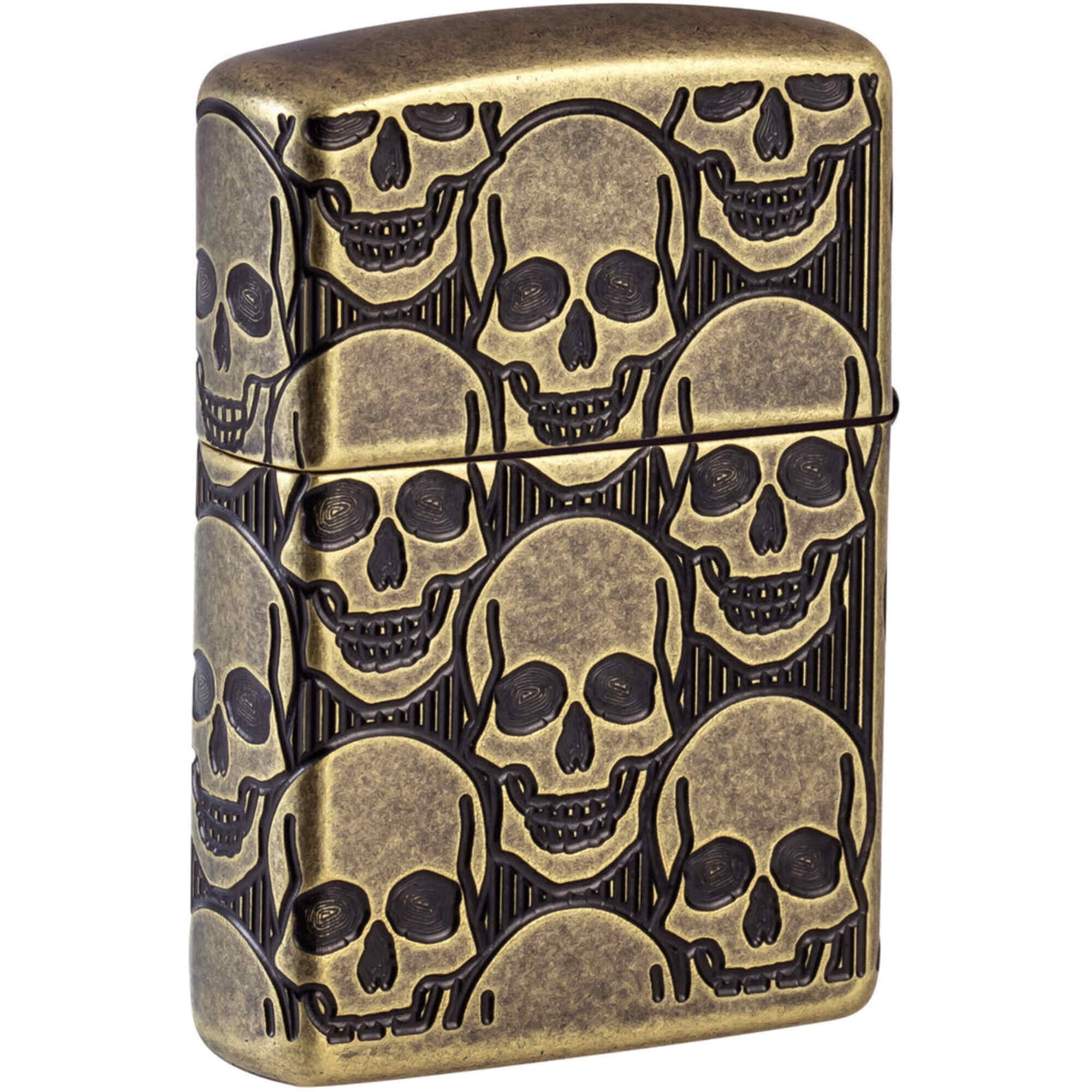 Zippo 46302 Cackling Cranium Design Metal Windproof Pocket Lighter