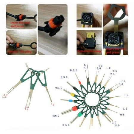 

21Pcs Car Wiring Terminal Removal Repair Tool Connector Pin Extractor Puller