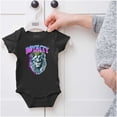 thumbnail image 5 of Royalty Lion Glitch Graffiti King Romper Boys or Girls Infant Baby Brisco Brands NB, 5 of 6