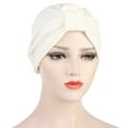 thumbnail image 3 of Visland Stretchy Foldable African Pattern Headwrap Pre-Tied Turban Knot Beanie Cap Headwrap Hat, 3 of 6