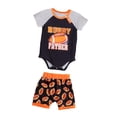 thumbnail image 4 of Mameluco de verano,Ropa de bebé recién nacido pantalones cortos mameluco de manga corta,Conjunto de mameluco de pieza de algodón para niños pequeños,Conjunto de mono de mameluco 12 a 18M, 4 of 8