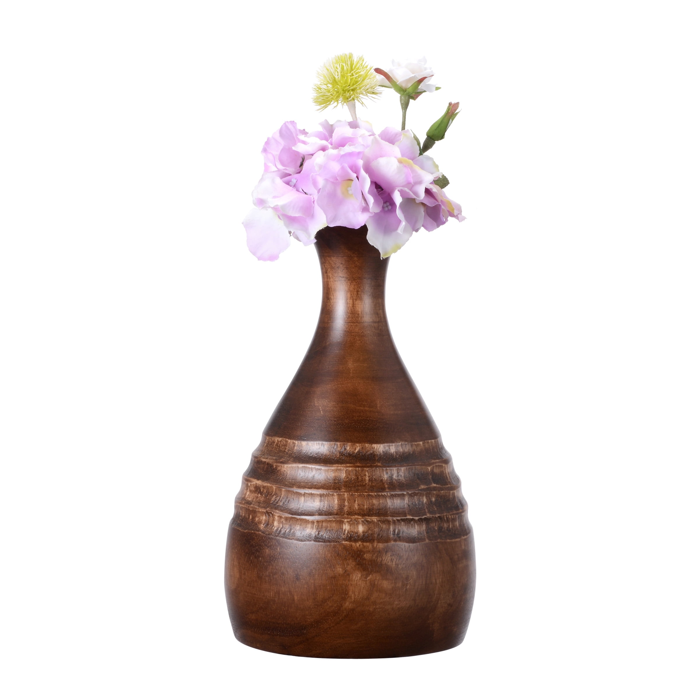 Villacera Wood Vase Brown