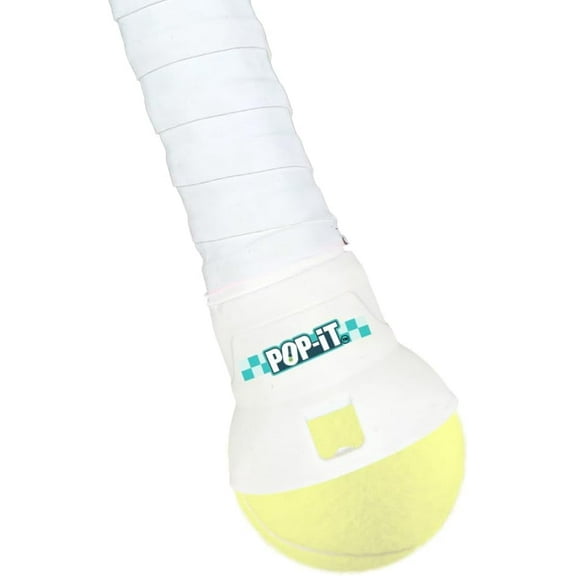 Tennis Ball Picker Upper for Racket - No-Bend, Hands-Free Retriever - Fits Most Racquets - Lightweight and Durable Tennis Ball Collector for Players, Seniors and Coaches - White - Standard