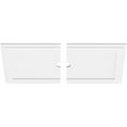 thumbnail image 2 of 30"W x 15"H x 2"ID x 10 1/2"C x 1"P Rectangle Architectural Grade PVC Contemporary Ceiling Medallion, Two Piece, 2 of 11